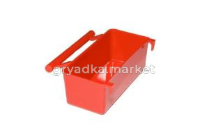 Кормушка для птиц, прямоугольная, в клетку (9х3,5х3см) ТМ 