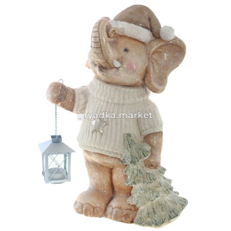 Фигурка декоративная Слоник, L30 W18 H43 см