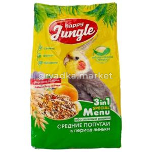 HJ Корм для средних попугаев при линьке 500 г