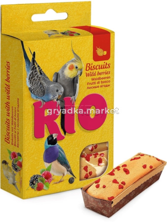 Лакомство д-птиц RIO (РИО) Бисквиты с лесными ягодами, 5х7г-8