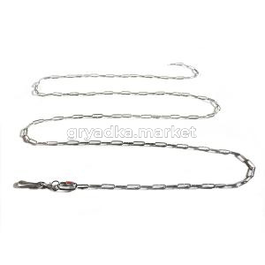 Цепь будочная 2,6мх2мм длиннозвенная с карабином 1-1