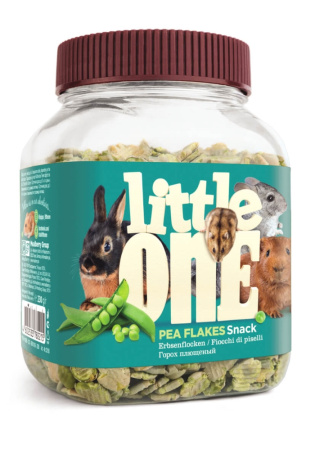 Little One Плющеный горох. Лакомство для всех видов грызунов, банка 230г