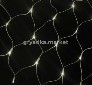 Гирлянда Сетка, 96ламп, 1,5х1,5м теплый белый,  (Факт. арт. на коробке 70712)-60шт