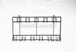 Вешалка для садового инструмента двухярусная 0,66х0,34м