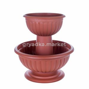 Каскад Грация напол. 2х ярус.(3,0л+7,2л) терракотовый-10