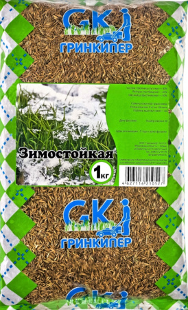 Газон Зимостойкая травосмесь  1кг-10 Гринкипер