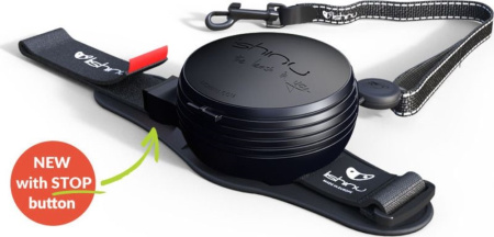 Поводок-рулетка Lishinu 2, Ориджинал, Черный, Размер S для собак 6-12 кг