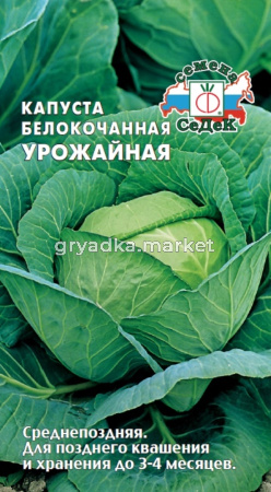 Капуста б-к Урожайная 0,5г.-српозд Седек