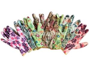 Перчатки нейлоновые с силиконовым обливом Садовый люкс