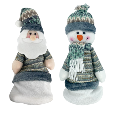 Дед МорозСнеговик h44см1