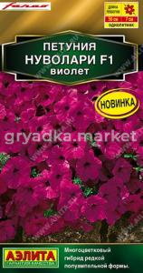 Петуния Нуволари F1 виолет полуампельная каскадная 5шт Одн 50см (Аэлита) 