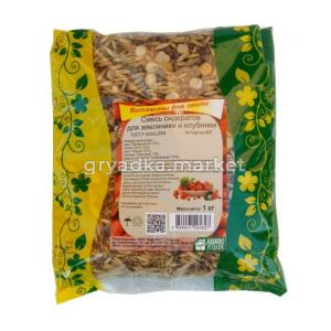 Смесь сидератов для земляники и клубники (вика, чечевица, овес,горчица, редька) 1кг (Зеленый уголок)