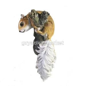 Фигура садовая Белка на ветке (ПОЛИСТОУН)