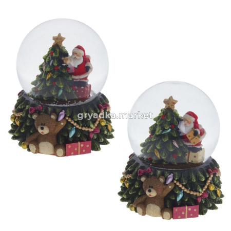 Фигурка декоративная в стекл. шаре 