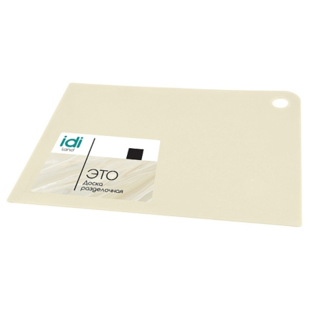 Доска разделочная 345х245х2мм Asti прямоуг. св-беж-8 