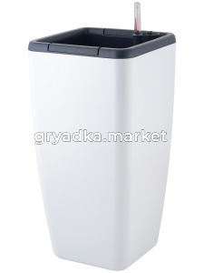 Мюнхен кашпо со вставкой 20л d24 h52,4см с АВТОПОЛИВОМ белоснежный жасмин Munchen- 6 ПлР