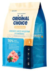 ORIGINAL CHOICE Adult Sensitive Digestion 400 г полнорационный сухой корм для взрослых кошек и котов