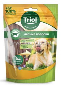 Лакомство для собак «Мясные полоски из говядины», 70г, Triol