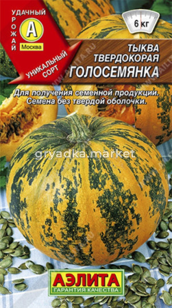 Тыква Голосемянка, твердокорая Аэлита
