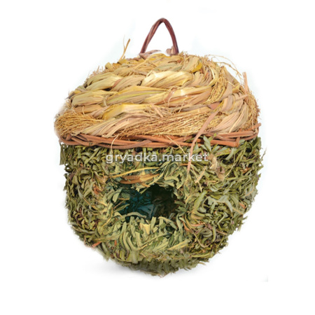 Домик д-грызунов из луговых трав Жёлудь d11см 1-1-Амма      