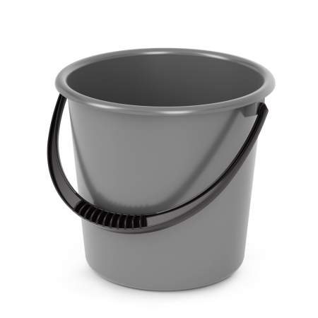 Ведро хоз.  5л пластик 2 сорт черное-10