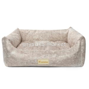 Gamma Лежанка для животных прямоугольная «Искра» S, бежевая, 420*400*150мм