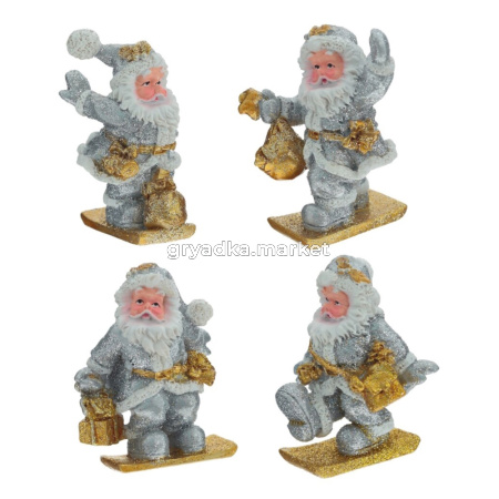 Декор подвесной Санта, L4 W5 H7 см 4в