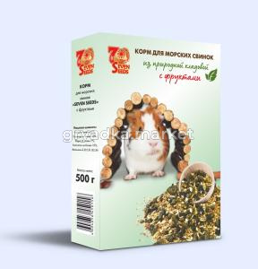 Корм д-морских свинок SEVEN SEENDS (Семь семян) с фруктами 500гх16