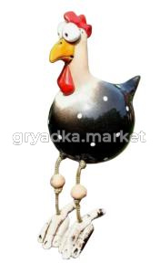 Фигурка керамика Петюня сидячий черный 9*11*12 Китай