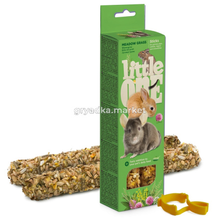 Лакомство д-морских свин,крол. и шиншилл Little One (Литтл Ван) палочки с луговыми травами 2х55г-8