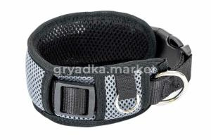 Ошейник синтетический АЭРО 60мм 34-50см с подкладкой (3d сетка, полиэстер) 1-1