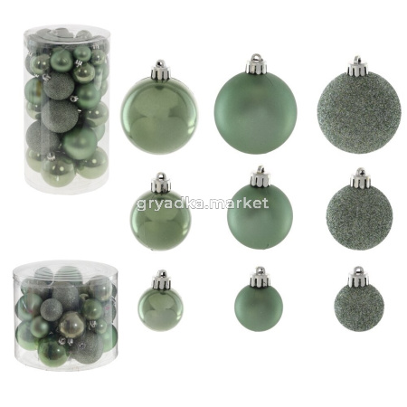 Шары набор (уп.40шт) D6-5-4-3 см, 2в