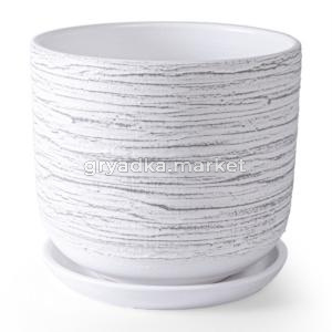 Нисса 5 горшок с поддоном 5,4л d22 h19см цилиндр 