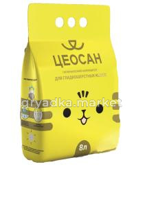 Наполнитель ЦЕОСАН д-гладкошерстных кошек  8л -4 