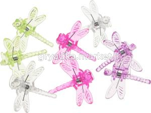 Клипса д-фикс.растСтрекоза-пл.цв.(уп6шт)ЦЕНА ЗА УП-Listok