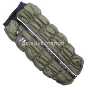 Жилетка для животных Lion, цвет: хаки LMK-519 (на гладкой подкладке) (Размер L (Длина спинки 33-35, 