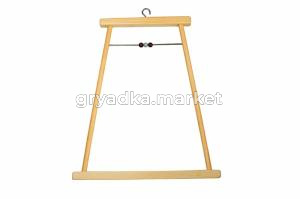 Дарэленд Качели для попугая деревянные большие с бусами 170*8*h195 мм.